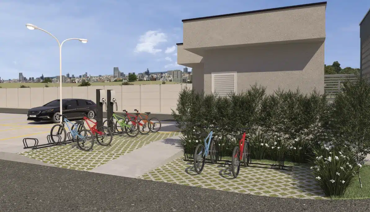 Apartamento 2 dormitórios Jardim de Cresci - bicicletário