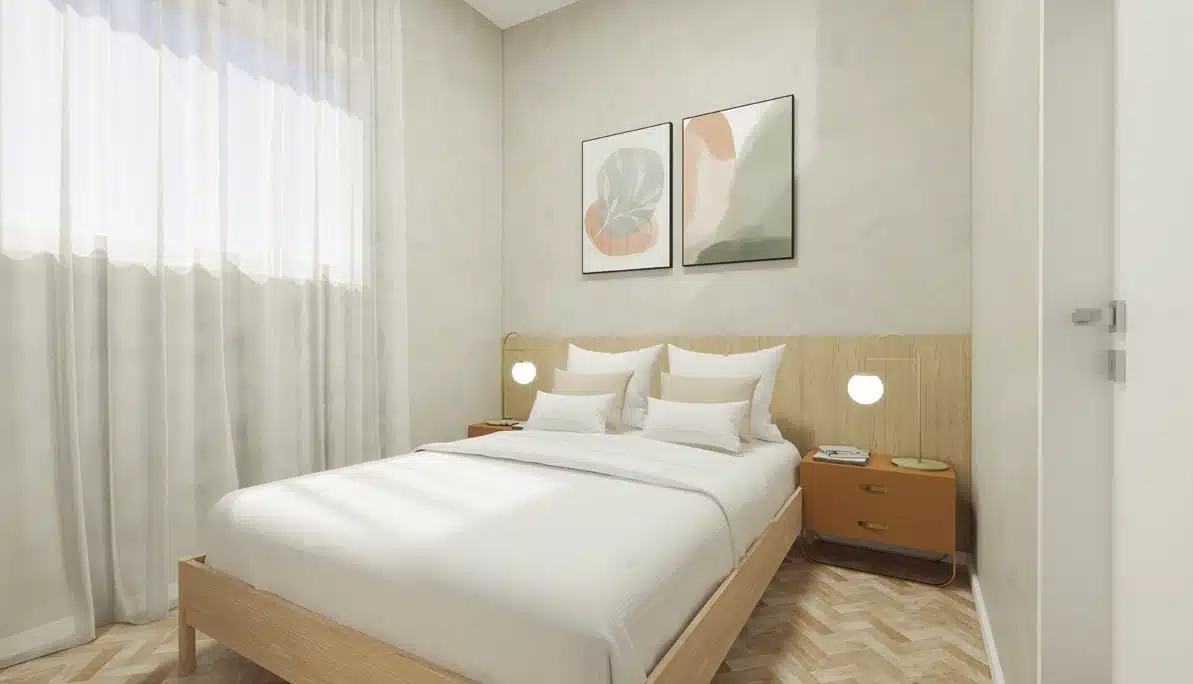 Apartamento 2 dormitórios Jardim de Cresci - dormitório