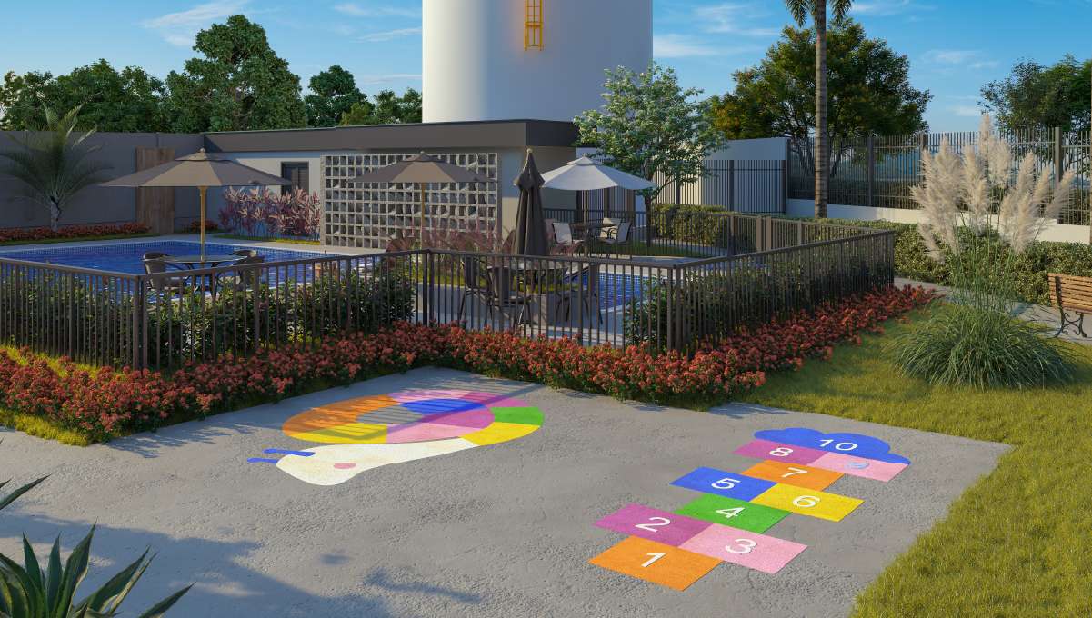 Apartamento 2 quartos no Parque Fehr - area kids