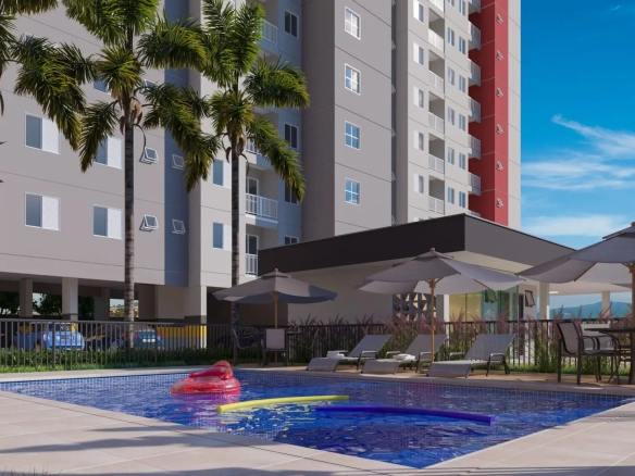 Apartamento 2 dormitórios no Santa Felícia - Piscina