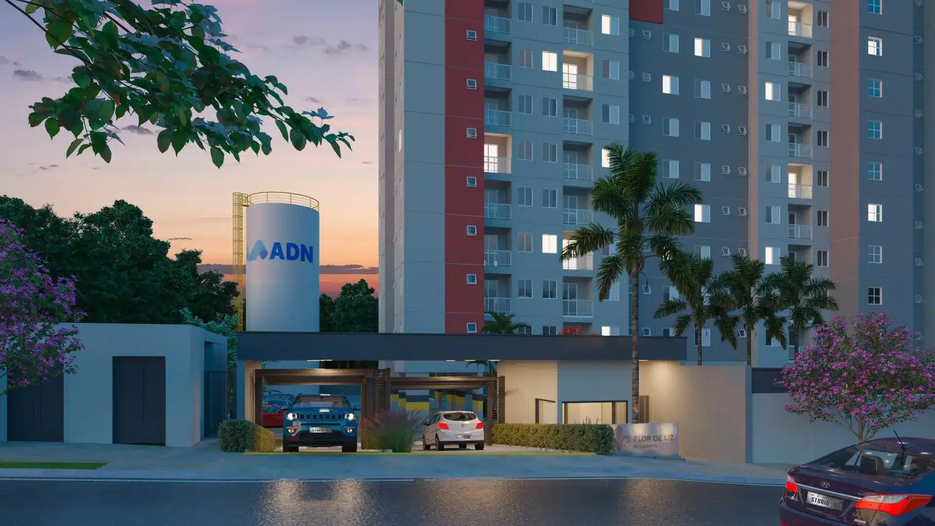 Apartamento 2 dormitórios no Santa Felícia - portaria