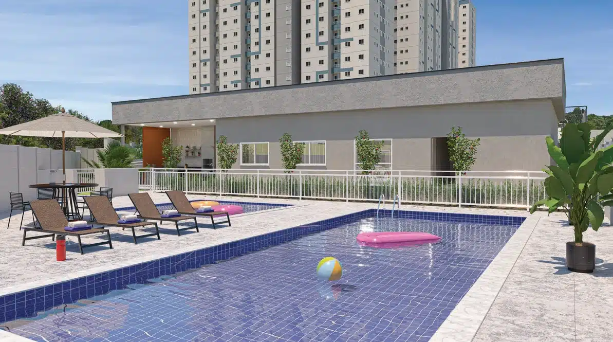 Apartamento 2 dormitórios Jardim de Cresci - piscina
