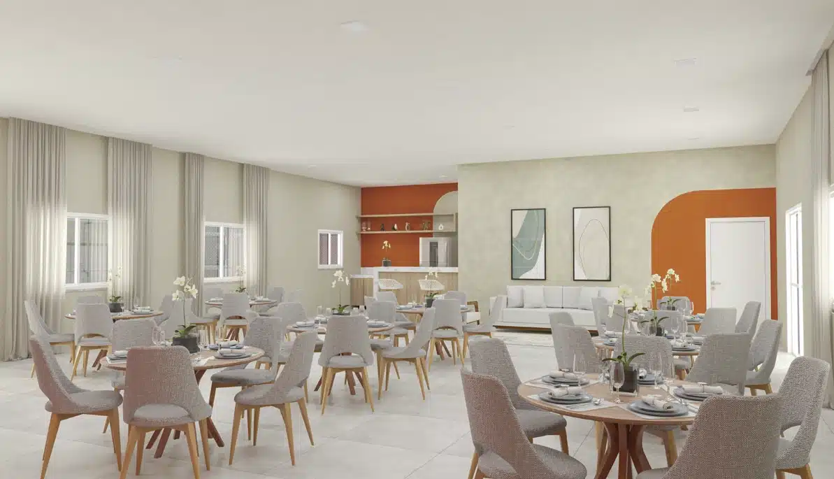 Apartamento 2 dormitórios Jardim de Cresci - salão de festas