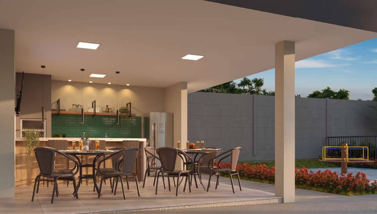 Apartamento 2 quartos no Parque Fehr - steak house