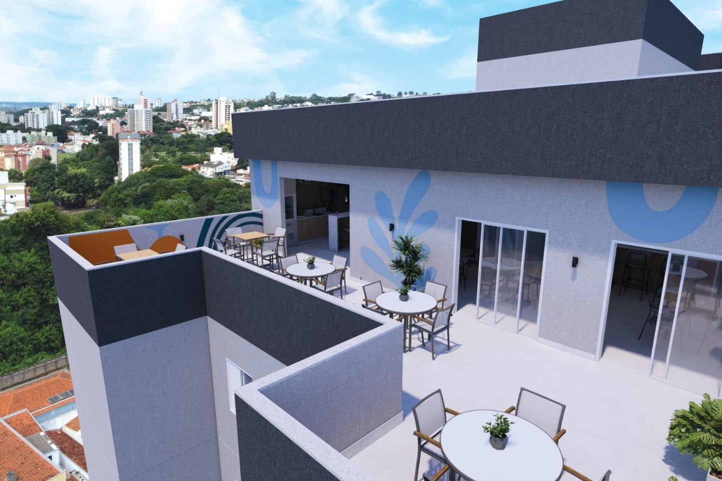 Apartamento 2 dormitórios no Cidade Jardim - Skybar mobilhado e integrado